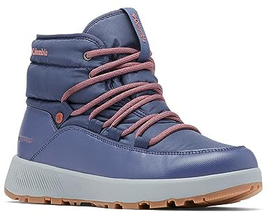 Columbia Slopeside Village Omni-Heat Mid WP wasserdichte Schneestiefel für Damen, Blau (Nocturnal x Beetroot), 41 EU