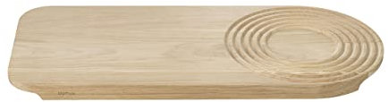 blomus Schneidebrett -ZEN- Holz und Serviertablett aus Eiche 45 x 20 x 2 cm Holzbrett Küchenbrett (66929)