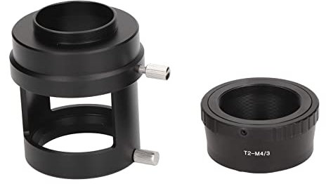 Camera Adapter for Spotting Scope, T2 Mount Lens Adapter for M4 M3 Mount SLR DSLR Camera, Spotting Scope Camera Adapter Tube, Aluminum Alloy
