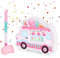 WERNNSAI Eiscreme Pinata - 40 x 31 cm Eiswagen Pinata mit Stock und Augenbinde Geburtstagsspiel für Kinder Mädchen Sommer Candy Mottoparty Baby Dusche Schulische Aktivitäten Dessert Party Dekorationen