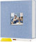 Popotop Fotoalbum selbstklebend mit Bildanzeigefenster, 40 Seiten DIY Scrapbook Album für 10x15 Bilder, Leineneinband Erinnerungsbuch für Baby Hochzeit, mit Scraper und Metallic Stift
