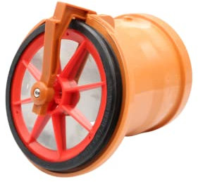 MD Technic Rohrklappe Froschklappe mit Edelstahldeckel für HT-/ KG-Rohre DN110 / DN160 / DN200 (Ø160)