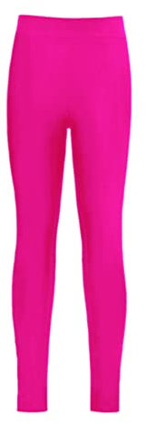 Yeahdor Kinder Mädchen Leggings Lang Stretch Sportleggings mit Elastischem Bund Balletthose Sport Yoga Pilate Fitness Rose 110-116