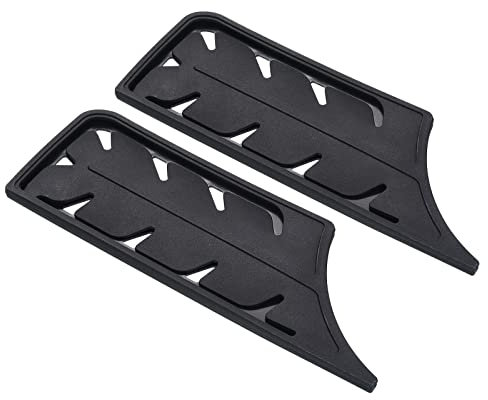 PATIKIL Plastique Sécurité Couteau Couverture Manches pour 7 Nakiri Couteau, 2 Paquet Couteaux Bordure Garde Lame Protecteur Universel Couteau Fourreau pour Cuisine, Noir