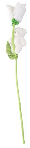 Rosa artificiale illuminata, orso di rosa illuminato, rosa finta colorata con orso, regalo di fiori artificiali, fiori luminosi a LED per ragazze, donne, Natale, compleanno, Ringraziamento, festa