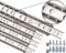Stahlia Schubladenschienen (4 Stück) Edelstahl Teilauszug H: 17 / L: 214mm Schubladenauszug Schrankauszug Teleskopauszug Schubladenführung Schienen
