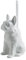 jyibinee 1 Set Toilet Brush Strong Decontamination Soft Dense Bristles Smooth Edge Handheld Easy to Clean Dirt Remover Ceramics Dog Shape