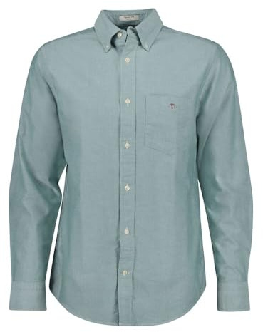 Slim Oxford Shirt, Deep Forest Green, S