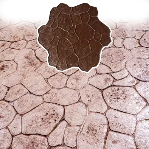 Innovz 51 Large Concrete Stamp Country Cobble Texture, Imprint Molds Stamping Pads, Concrete Texturing Skin Decorative Pattern, Outdoor Paving DIY Moulds (Size : 2PCS)