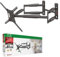 Barkan 104cm Lange TV Wandhalterung, 13-90 Zoll Doppelarm, Schwenkbar/Vollbewegung luxuriösen TV Halterung, hält bis 60Kg, Extra stabil, für LED OLED LCD, Max. VESA 600x400