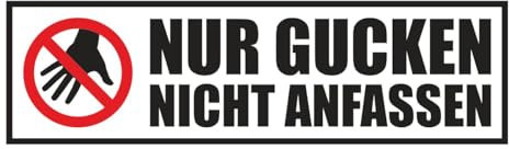 Spaß Kostet Aufkleber Wetterfest Nur Gucken Nicht anfassen lustige sprüche Tuner Tuning pkw
