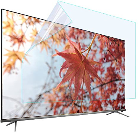 YBAAKZIIR Película antideslumbrante de Bloqueo Azul， 50 55 65 Inch Anti-Glare TV Film -Screen Protector,Filter Blocking Blue Light Anti-Glare Film for LCD,LED,4K OLED & QLED HDTV(50in 1095x616mm)