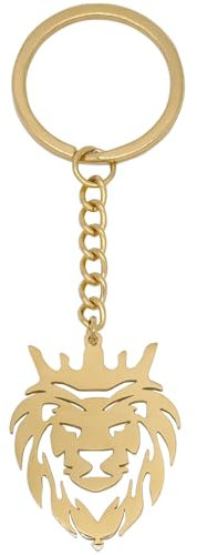 Moydolo Niedlicher Metall Tier Löwe Schlüsselanhänger Löwenkopf Anhänger für Frauen Männer Mädchen Tasche und Geldbörse