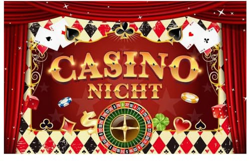 Las Vegas Casino Party Banner, Themen‑Deko für Spielabend, Geburtstag, Firmen‑ und Themenfeiern