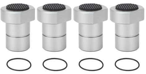 Baxnore 4er-Pack 20-mm-Aluminium-Bankhaken mit rutschfesten Polstern für MFT-Werkbank-Holzbearbeitungs-Klemm- und Positionierungswerkzeug-Zubehör