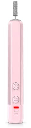 Perceuse à ongles, Kit de ponceuse à ongles professionnelle, lime à ongles électrique 2000 tr/min(Pink)