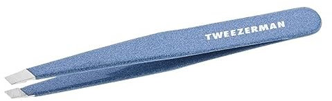 TWEEZERMAN Pinzetta (punte angolate inclinate, per sopracciglia, qualità professionale, acciaio inox), Granite Sky
