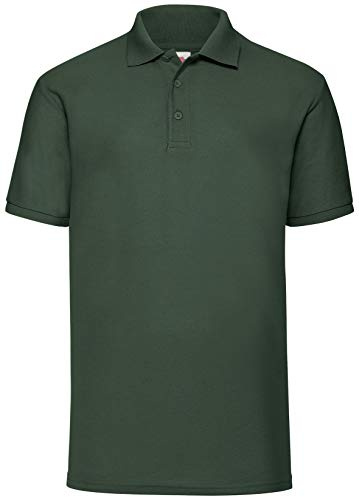 Fruit of The Loom Men's Raglan Sleeve Long Sleeve Polo Shirt
