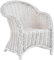korb.outlet Kinderstuhl, Kindersessel aus Rattan in der Farbe Weiss