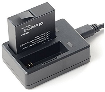 SJCAM Star Power Bundle SJ7 Akku und Dual Ladegerät schwarz