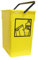 HELGUEFER - Cubos de Basura de Reciclaje Amarillo 15L con Asa | Cubo de Reciclaje 20 x 28 x 34 cm | Resistente, Amplio, Fácil de Limpiar | Para Cocina, Patio o Negocio