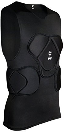 Lalander Protektorenshirt Protektoren Weste Gepolstert Sportanzug/Schutz Bekleidung für Fußball Basketball Paintball Kampfsport Rugby