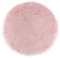 Fenteer Winter Kunstfell Sitzpolster Sitzkissen Stuhlkissen Bodenkissen Plüschmatte Auflage Teppich, Rosa 33 cm
