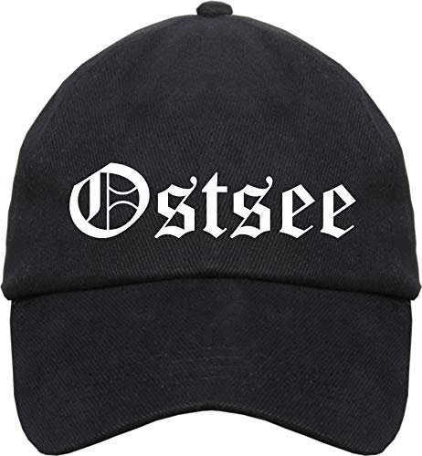 sostex Ostsee Cappy - Altdeutsch Bedruckt - Schirmmütze Cap Einheitsgröße Schwarz
