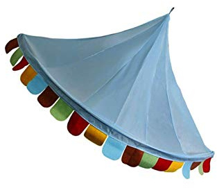 Tenlacum Prinzessinnen-Betthimmel, Spielzelt mit Gaze-Vorhang zum Lesen, Spielzelte, Moskito-Vorhangnetz (119 x 58 x 58 cm), Halbmond