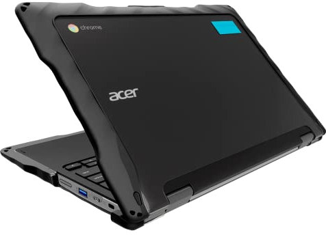 Gumdrop DropTech Case Fits Acer Chromebook Spin 511/R752TN (2-in-1). Designed for K-12 Students, Teachers and Classrooms-Drop Tested, Rugged, Shockproof Bumpers for Reliable Device Protection – Black