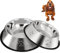 2 Stück Edelstahl Hundenapf,rutschfeste Hundenäpfe/Futternapf,Hundenapf Grosse Hunde (30 cm)