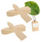 HOFMEISTER® Lot de 2 grattoirs à raclette en bois de 13 cm avec revêtement respectueux de la plaque à raclette résistante à la chaleur en Europe, accessoires à raclette robustes en hêtre domestique