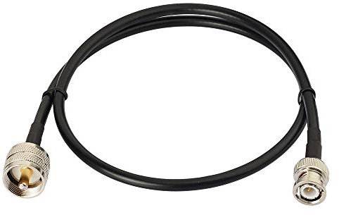 CB Radio Kabel, Asudaro UHF Funk Antennenkabel Koaxialkabel RG58, Ancable 50 Ohm BNC-Stecker auf UHF Stecker BNC-Stecker PL-259-Stecker CB Ham-Antennenkabel,50cm