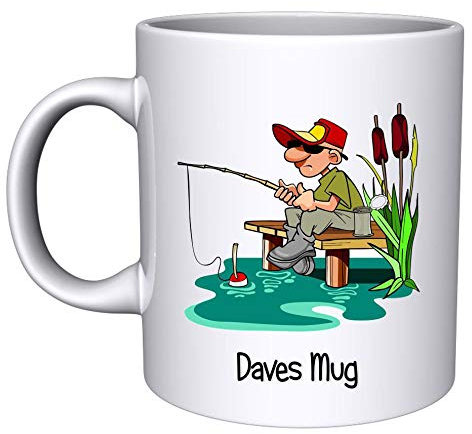 Personalised Fishing Ceramic Mug