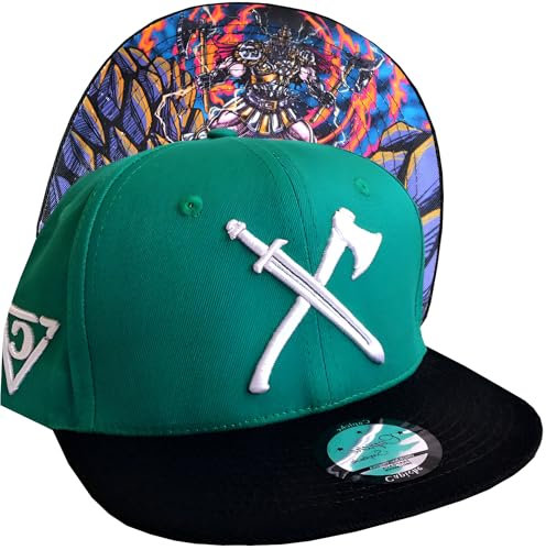 Capiche [99+ Designs] Wikinger Hut, The Viking 2, Snapback Cap, Sportbekleidung Für Herren, Basketball Cap Herren, Türkis und Schwarze Baseballkappe, Mittelalterlich, Nordisch, Bärtige Männer