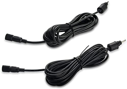 2 Pack 3M/9.8Ft Extension Cable for Garden Spike Lights Spurleh Garden LED Adapter IP65 Waterproof Extension Cable for Garden Spotlights