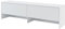 MEBLINI Hängeschrank für Horizontal Schrankbett Bed Concept - Wandschrank mit Ablagen, Fächern und Teleskopen - Wandregal - BC-09 für 140x200 Horizontal - Weiß Matt