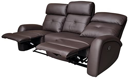 Mapo Möbel Voll-Leder Fernsehsofa Relaxsofa 3-Sitzer 5130-3-377