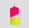 cama24com Kerze Dip Dye Neon Sunny Day Stumpenkerze 1 Stück von pinkstories mit Palandi® Sticker