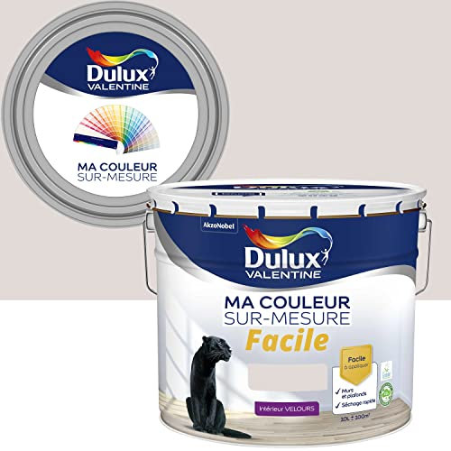 Ma Couleur Sur-mesure par Dulux Valentine – Peinture Intérieure Murs, Plafonds, Boiseries - Facile à appliquer - Velours Lin brut 10 L