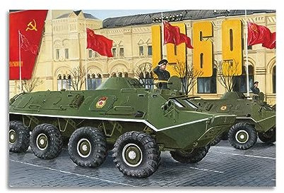 Vintage WWII Poster Russisch BTR-60PB Poster Dekorative Malerei Leinwand Wand & Kunstdruck Moderne Familie Schlafzimmer Dekor 40 x 60 cm