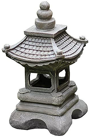 Bureau Decoración de patio de japonés, lámpara de resina, linternas de palacio, luces de paisaje, decoración de jardinería para el hogar