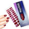Manithè - Smalto colore bordeaux (Sexy Sangria) - Smalto Adesivo Gel UV - Pellicola per Unghie Autoadesiva - Manicure Semipermanente - Nail Wraps Gel UV - Kit 20 PCS