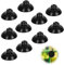 PEUTIER 10 Stück Aquarium Saugnäpfe, 2,6 cm Saugnapf Clips Gummi Aquarium Saugnapf Clips Aquarium Aufsätze für Tankpumpe und Aquarium Belüftungseinrichtung (Schwarz)