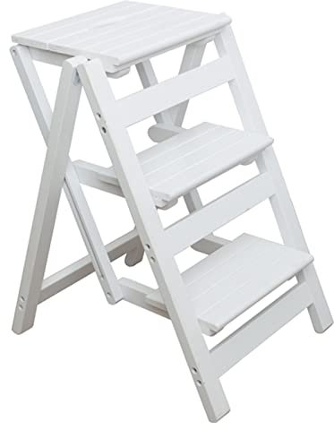 Tritthocker, Klappleiter, Holzleiter, tragbarer Leiterhocker, Mehrzweckstuhl, Zuhause, Büro, Bibliothek, Stufen, Bücherregal, Ausstellungsregale