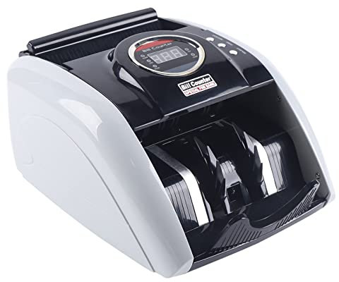 Geldzählmaschine mit UV- und MG-Systeme Geldprüfgerät Banknotenzähler Geldzählmaschine LED Display Geldscheinprüfer für Euro