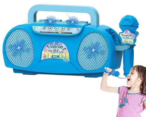jopiuieo Karaoke Machine For Kids - Children's Musical Toys With Microphone - Microphones With Speaker Kids Adult Karaoke Machine, Kids' Instrument Accessories Portable Lighting Effect For Kids Adults