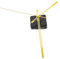 HOMSFOU 1 Satz lautloses Wanduhrwerk wanduhren Wall Clock DIY Uhr eine wanduhr wanduhrn wählen Fahren einzigartig Bausatz Jumbo Auto Teile des Wanduhrmechanismus Wanduhr-Kit Plastik Golden