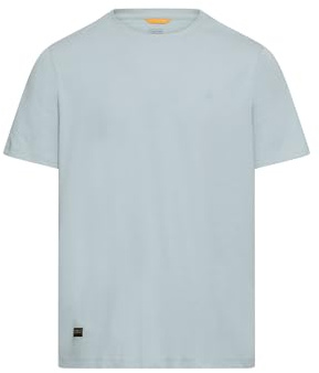 camel active Herren Flexibles T-Shirt mit Rundhalsausschnitt Regular Fit Wasserblau, Menswear-XL