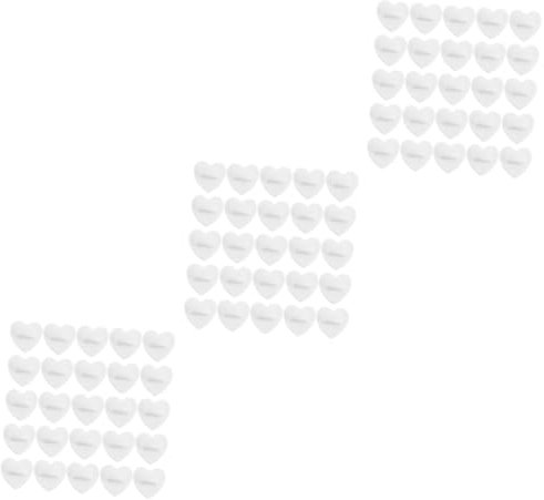 Housoutil 3 Sätze Herzförmige Anstecker Rückseiten Für Diy Broschen Und Abzeichen Leicht Tragbar Für Schmuckherstellung Und Bastelprojekte 100 Stück * 3